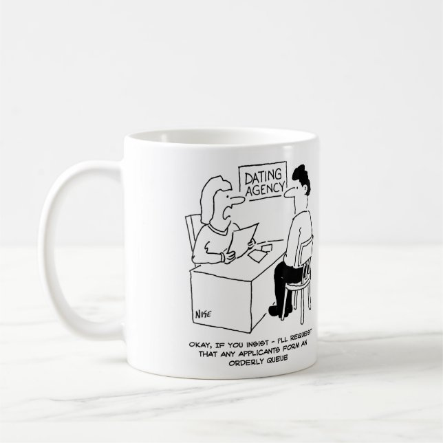 Mug Agence de rencontres - attend des admirateurs qu'i (Gauche)