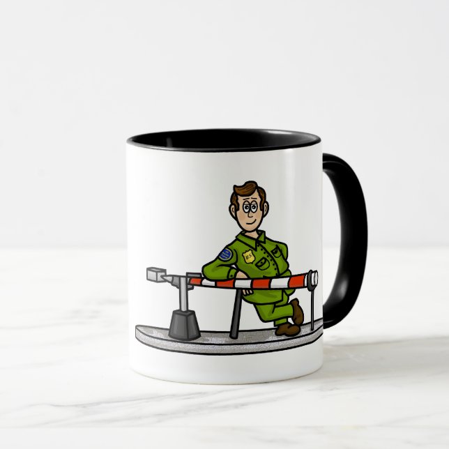 Mug Agent américain de patrouille frontalière à Barrie (Devant droit)