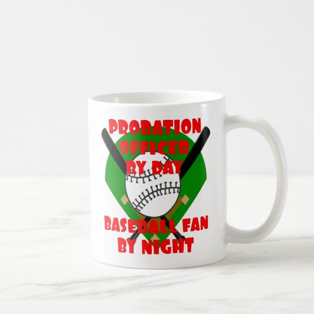Mug Agent de probation aime le baseball (Droite)