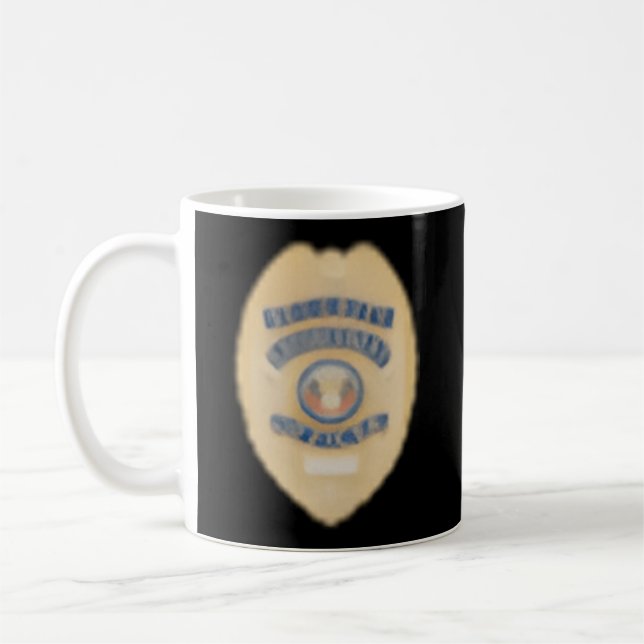Mug Agent de sécurité Badge de police Gardes Unif (Gauche)