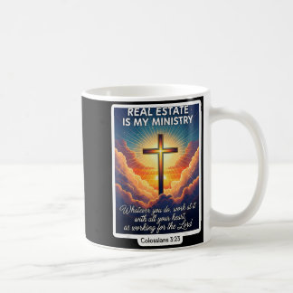 Mug Agent immobilier chrétien l'immobilier est mon min