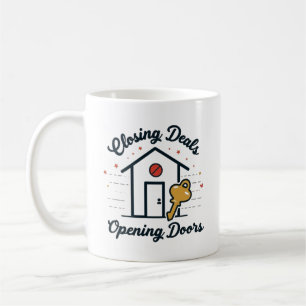 Mug Agent immobilier : Conclure des affaires, Ouvrir d