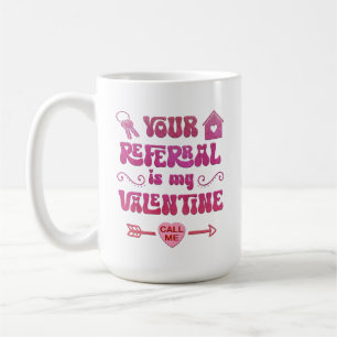 Mug Agent immobilier de la Saint-Valentin, Cadeau de b