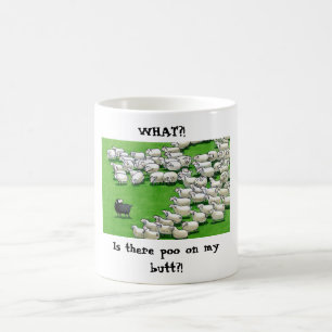 Mug Agneau long perdu : Bouton collant
