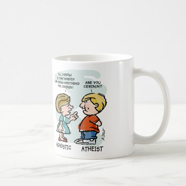 Mug Agnostic vs Atheist - (Droite)