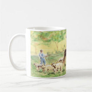 Mug Agriculteur avec Mule et mouton