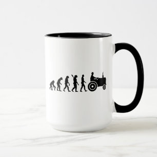 Mug Agriculteur de tracteur d'évolution