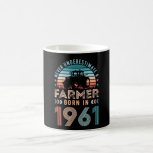 Mug Agriculteur né en 1961 60e anniversaire Farming G