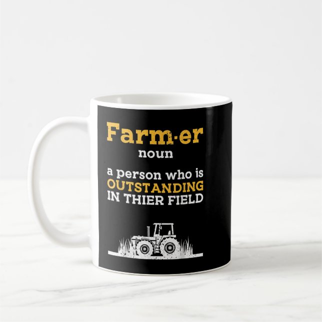 Mug Agriculteurs amusants pour la ferme, tracteur et l (Gauche)