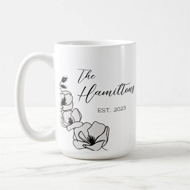 Mug Agritourisme Magnolia Personnalisé Année Créée (Gauche)