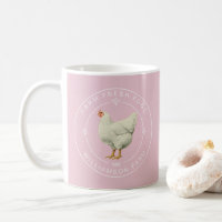 Agritourisme Vintage Hen Oeufs Carton Parfait Rose