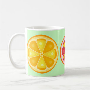 Mug Agrumes TROPICALES FRUITS D'ÉTÉ Citrons d'orange