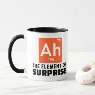 Mug Ah Élément De Surprise Chimie Drôle Étudiant