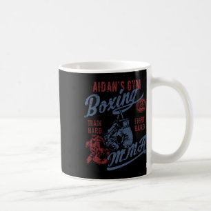 Mug Aidan's Gym Boxing Mixed martial art Retro Design 