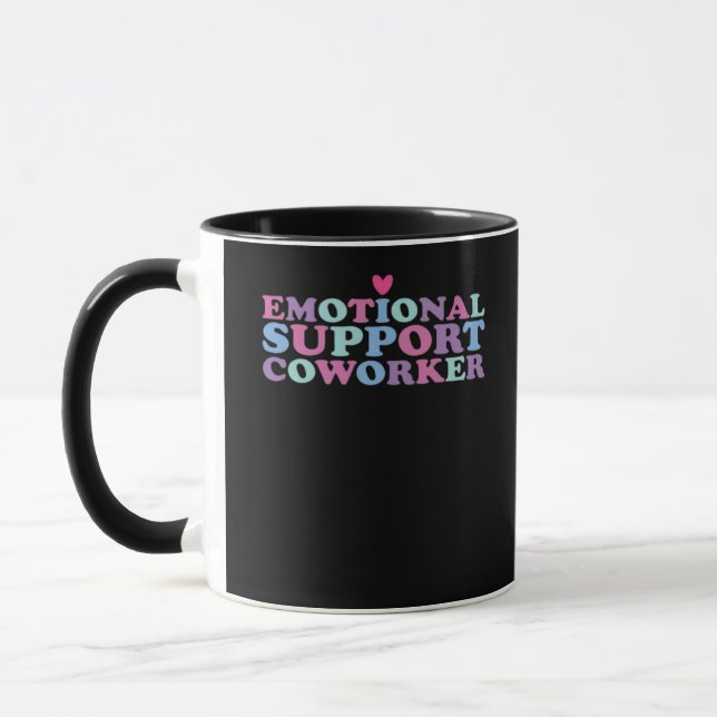 Mug Aide émotionnelle Coworker Chill Mème et Viral (Gauche)