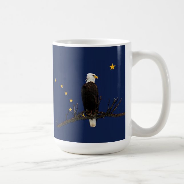 Mug Aigle de l'Alaska et drapeau (Droite)