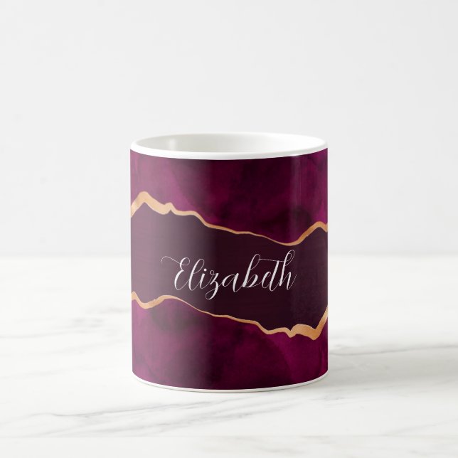 Mug Aigle en or violet de Bourgogne nom (Centre)