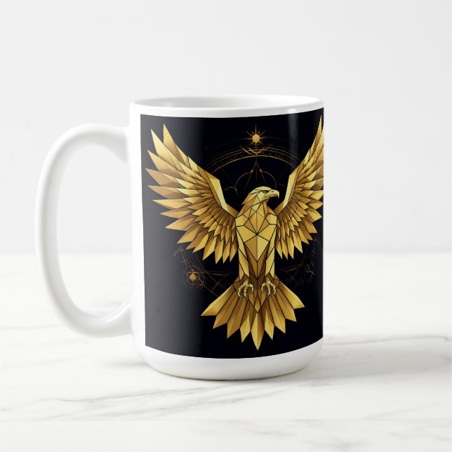 Mug Aigle Géométrique Doré (Gauche)