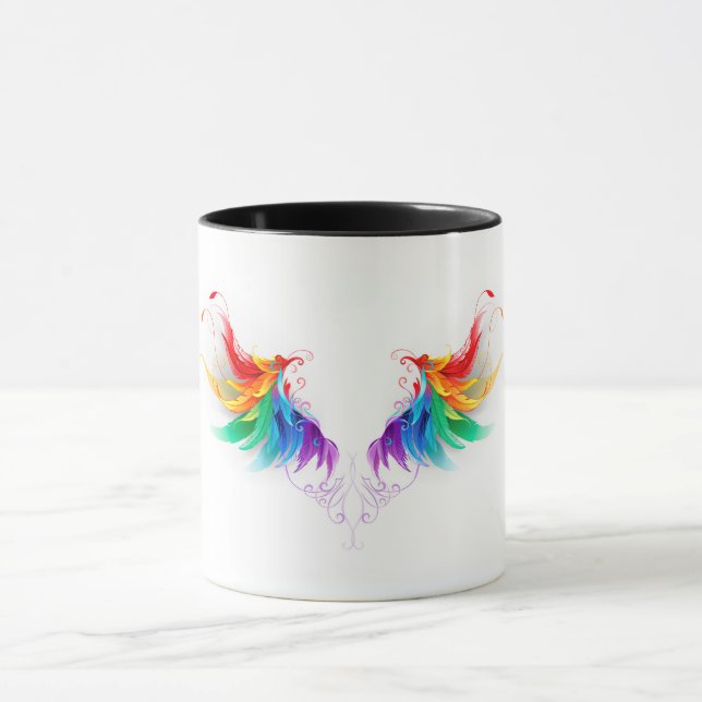 Mug Ailes fluffy arc-en-ciel (Centre)