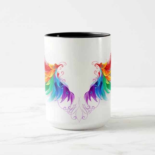 Mug Ailes fluffy arc-en-ciel (Centre)