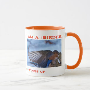 Mug Ailes vers l'Est Oiseau de bleuet