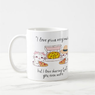 MUG AIME BEAUCOUP LA PIZZA, LES CHATS