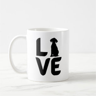 Mug Aimer avec le chien (assis)
