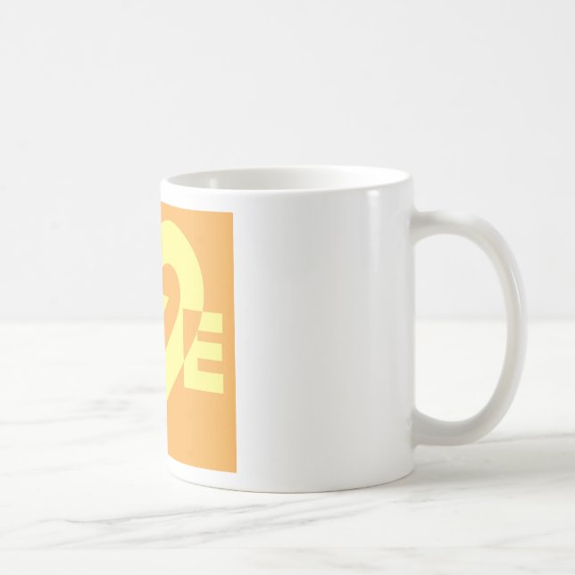 Mug Aimer Jaune sur Orange (Droite)