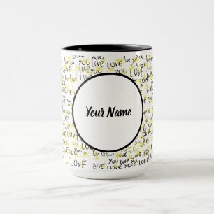 Mug Aimer l'art texte