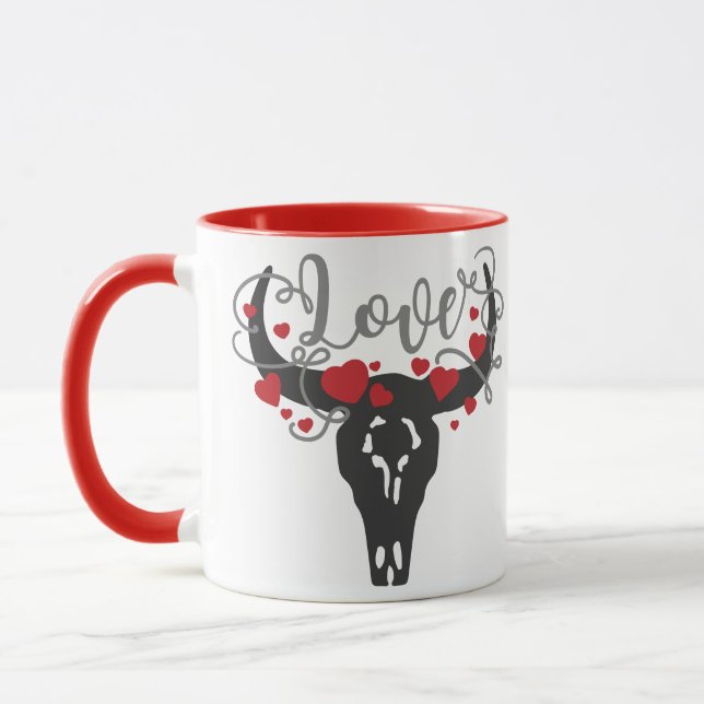 Mug AIMER le coeur du crâne (Gauche)