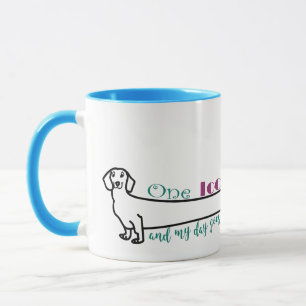 Mug Aimer Mon Dachshund Wiener Chien Funny Mignonne Bl