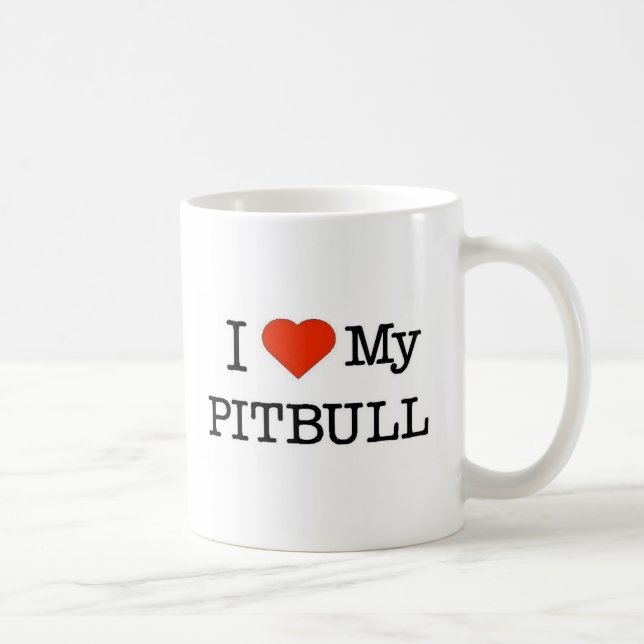 Mug Aimer Mon Pitbull (Droite)