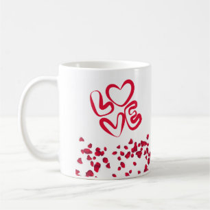 Mug AIMER Pétales de couleur rouge
