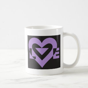 Mug Aimer violet sur noir