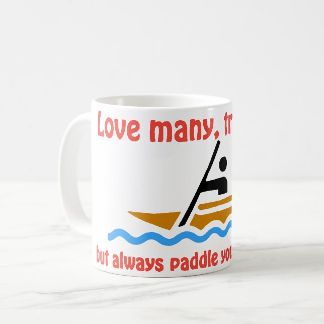 Mug Aimez beaucoup, faites confiance à peu, mais toujo (Devant gauche)