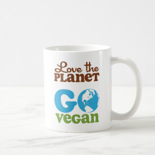 Mug Aimez la planète vont végétalien