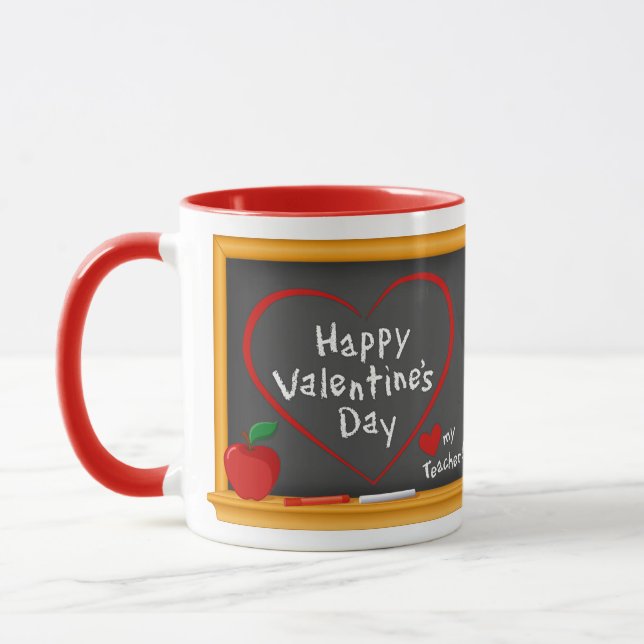 Mug Aimez Mon Professeur ! HEUREUSE SAINTE-VALENTIN ! (Gauche)