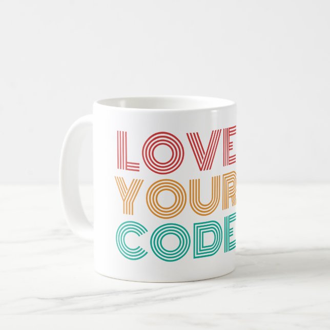 MUG AIMEZ VOTRE CODE - PROGRAMMATION NERD (Devant gauche)