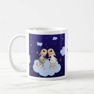 Mug Aimez-vous à la lune et aux séries arrières
