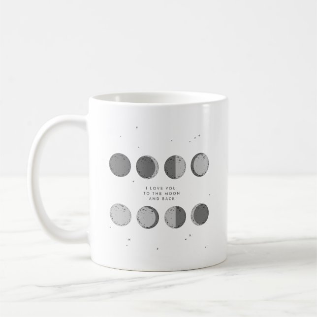 Mug Aimez-vous aux phases de lune et de dos | de la (Gauche)