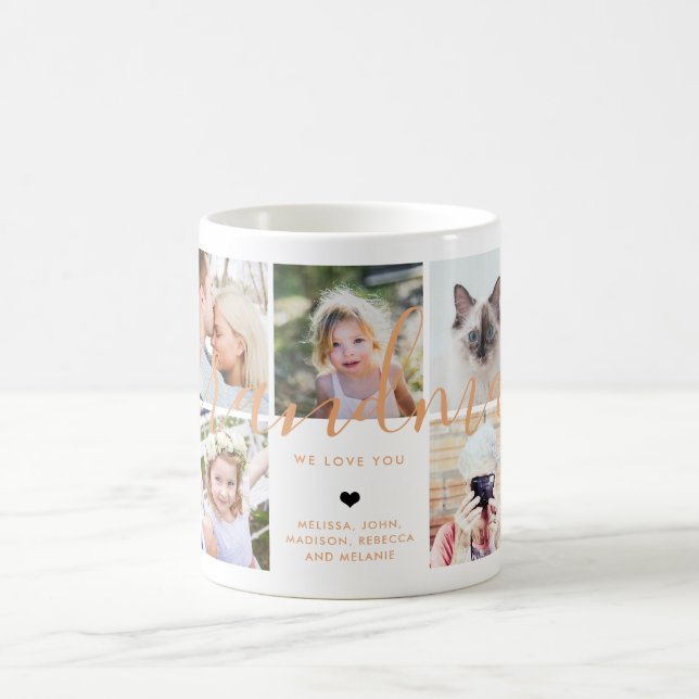 Mug Aimez-vous grand-mère | Photo Cadeau Calligraphy O (Centre)