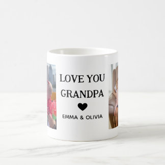 Mug Aimez-vous grand-père | Texte manuscrit de deux ph
