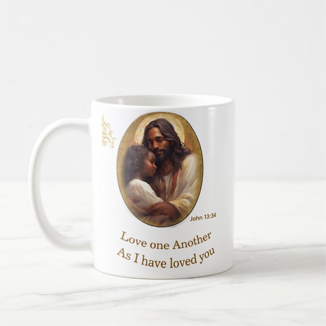 Mug Aimez-vous les uns les autres verset de la Bible (Gauche)