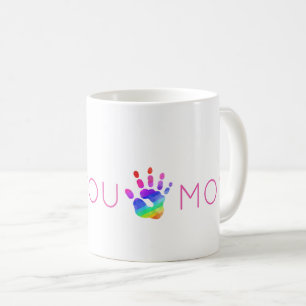 Mug AIMEZ-VOUS MOM Arc-en-ciel Main colorée Enfants do