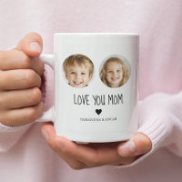 Aimez-vous MOM | Photo à visage personnalisé | Per