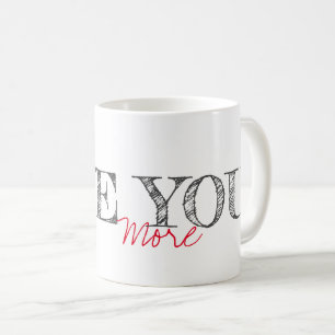 Mug AIMEZ-VOUS PLUS Moderne Typographie Couple Fun
