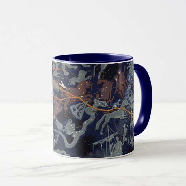 Mug Air France : De nuit et de jour dans tous les ciel (Devant droit)