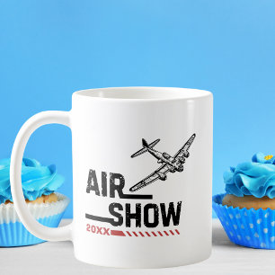 Mug AIR SHOW B-17 Avion Vintage 2ÈME GUERRE MONDIALE, 