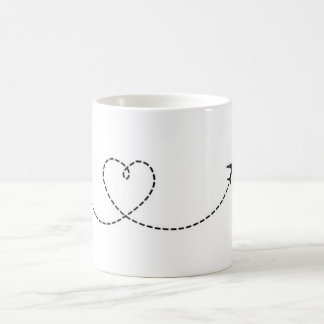 Mug Airplane Heart