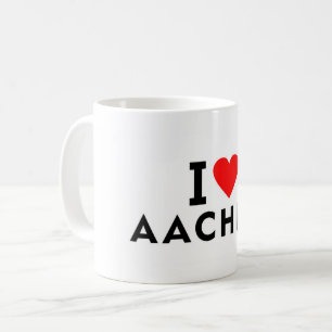Mug Aix-la-Chapelle Allemagne ville amour coeur comme